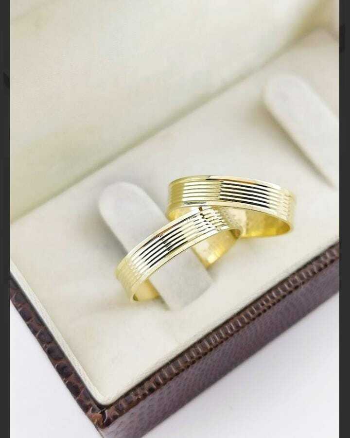 Alianças para noivado e casamento - Modelo 13