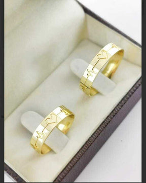 Alianças para noivado e casamento - Modelo 28