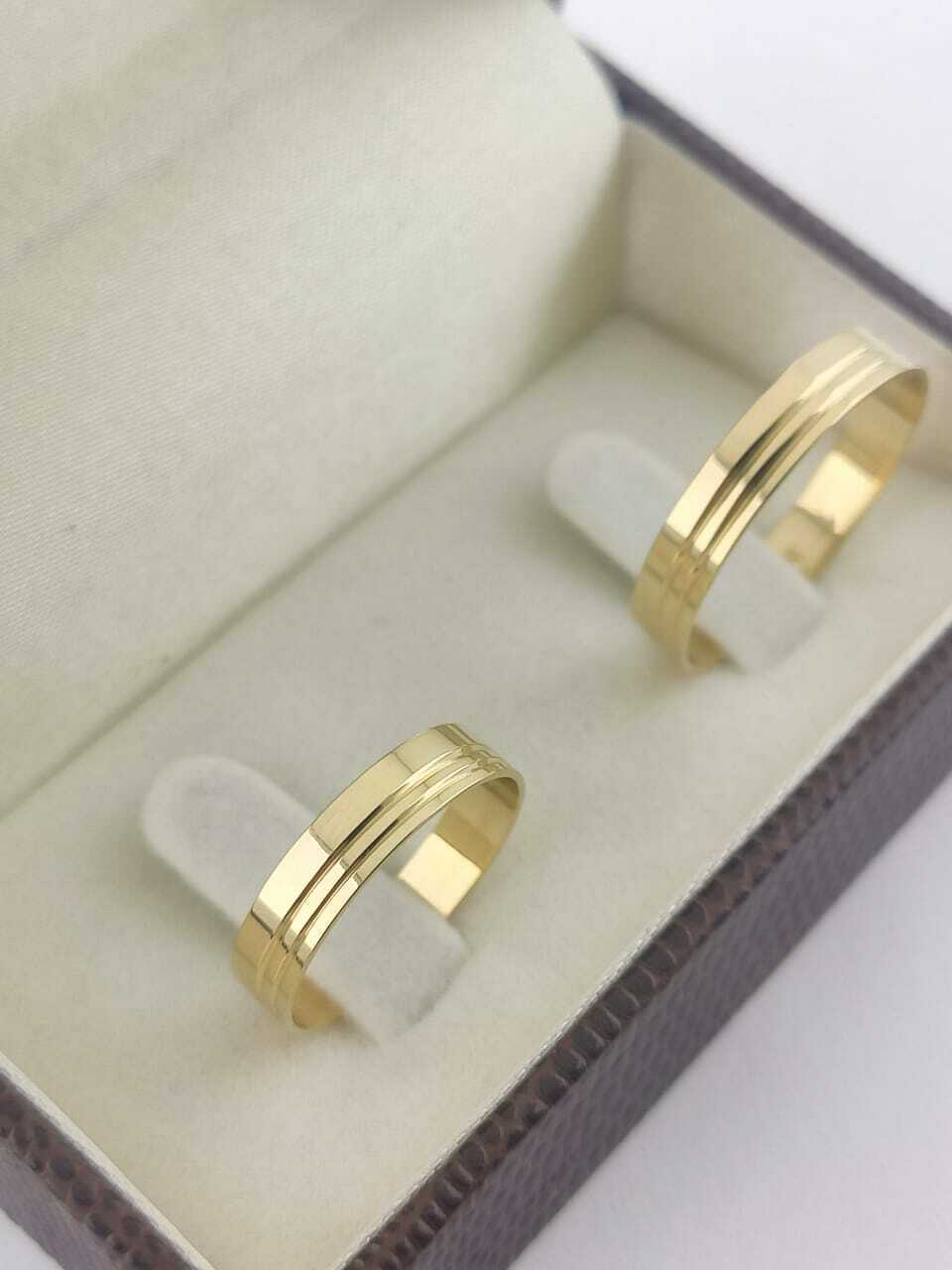 Alianças para noivado e casamento - Modelo 117