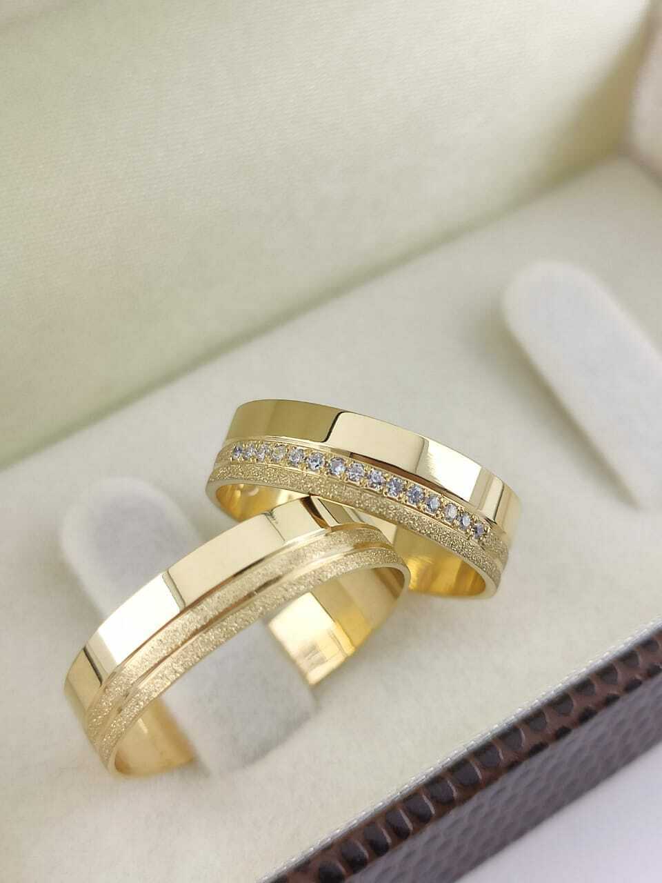 Alianças para noivado e casamento - Modelo 109