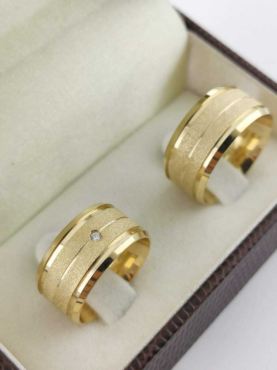 Alianças para noivado e casamento - Modelo 135