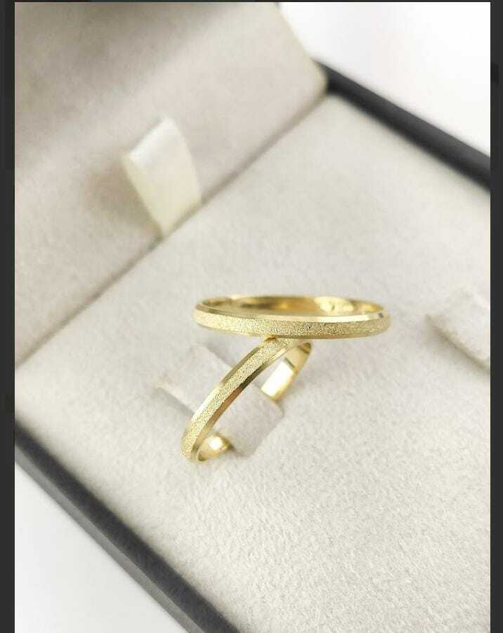 Alianças para noivado e casamento - Modelo 37