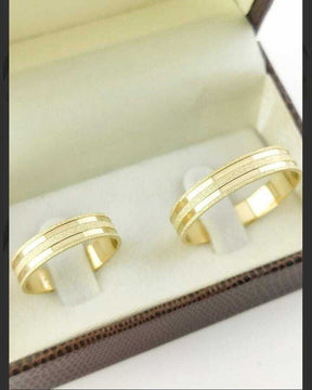 Alianças para noivado e casamento - Modelo 24