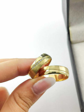 Alianças para noivado e casamento - Modelo 78