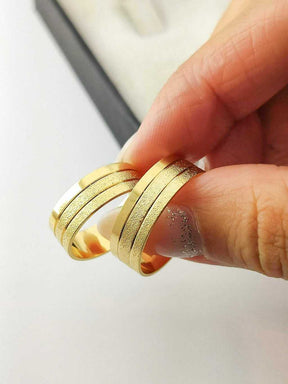Alianças para noivado e casamento - Modelo 72