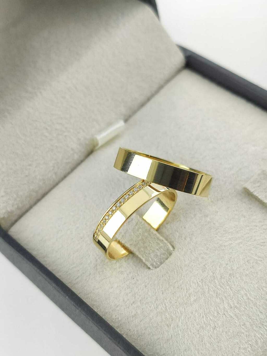 Alianças para noivado e casamento - Modelo 53