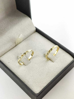 Alianças para noivado e casamento - Modelo 80