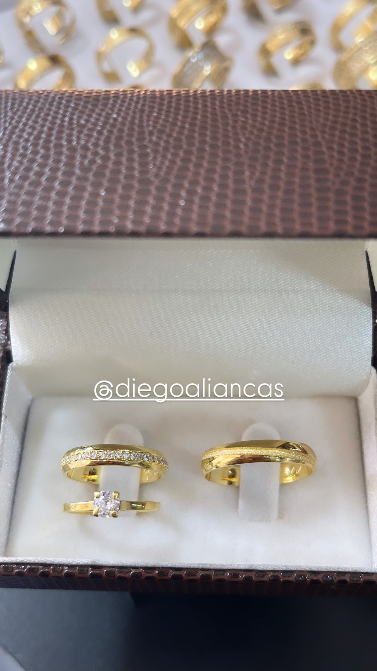 Alianças de Ouro18k Noivado e Casamento