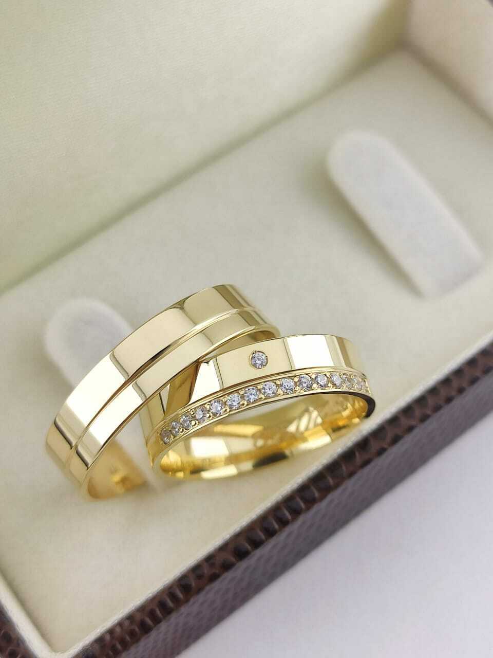 Alianças para noivado e casamento - Modelo 110