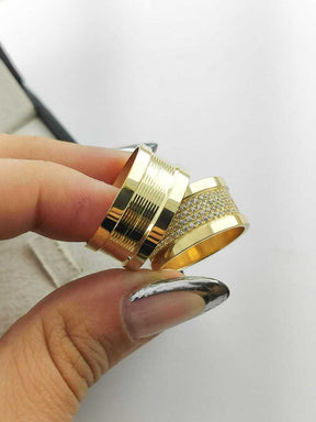 Alianças para noivado e casamento - Modelo 52