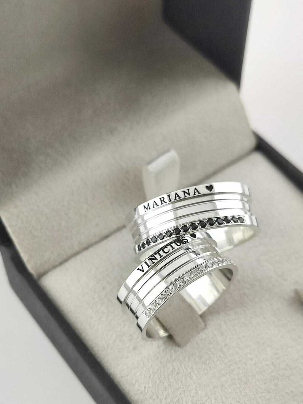 Alianças para namoro e compromisso - Modelo 10