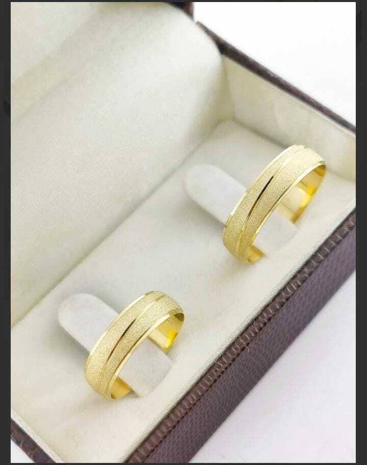 Alianças para noivado e casamento - Modelo 20