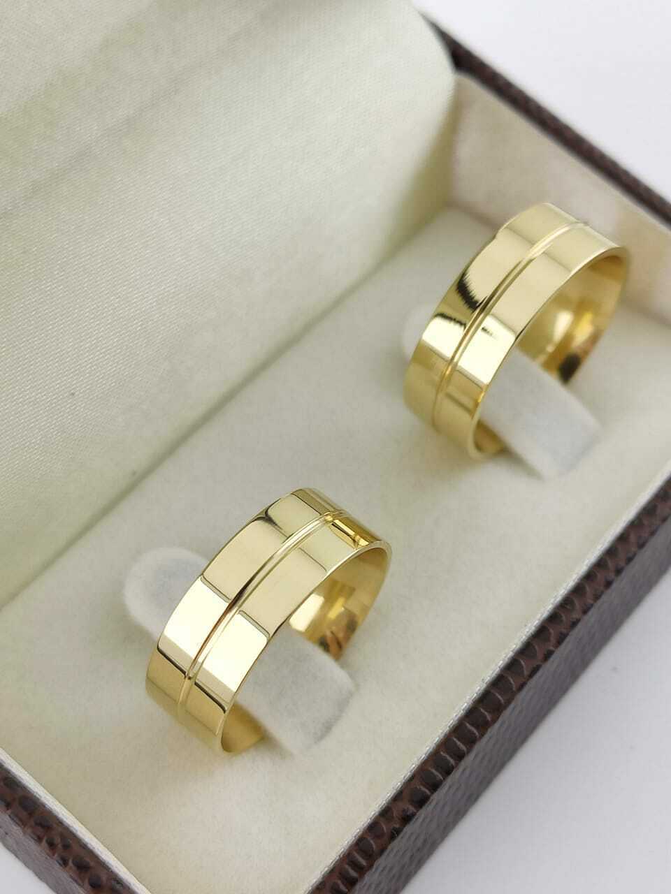 Alianças para noivado e casamento - Modelo 114