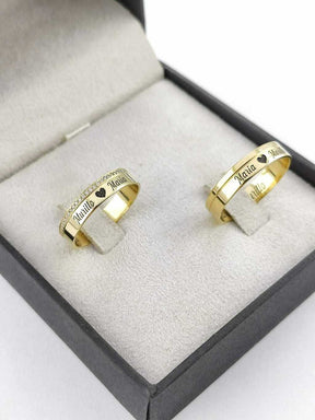 Alianças para noivado e casamento - Modelo 91