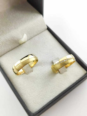 Alianças para noivado e casamento - Modelo 78