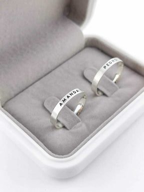 Alianças para namoro e compromisso - Modelo 60