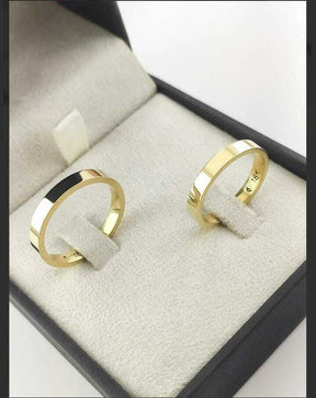 Alianças para noivado e casamento - Modelo 34