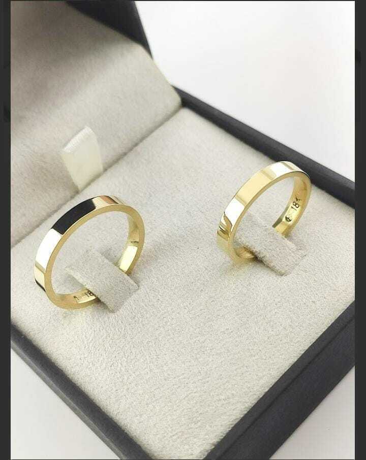 Alianças para noivado e casamento - Modelo 34