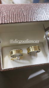 Alianças de Moeda Antiga 10 MM