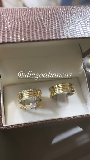 Alianças de Moeda Antiga 10 MM