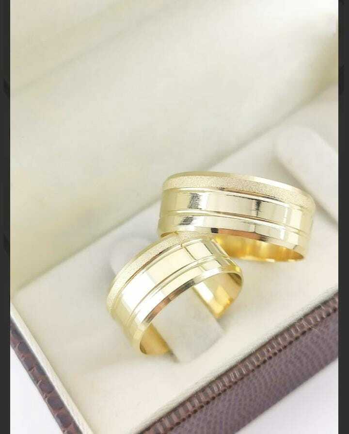 Alianças para noivado e casamento - Modelo 12
