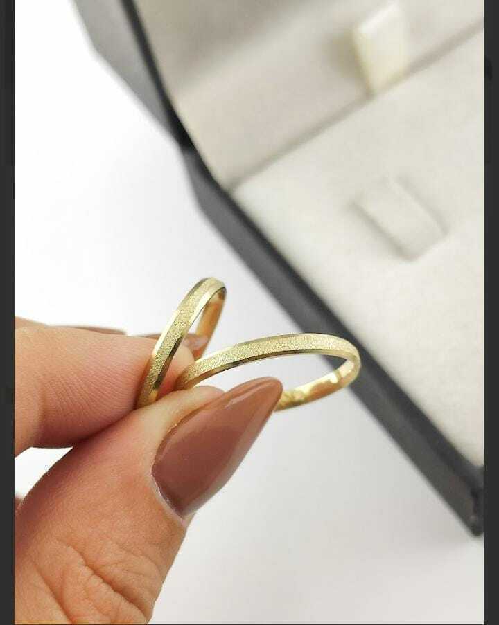 Alianças para noivado e casamento - Modelo 37