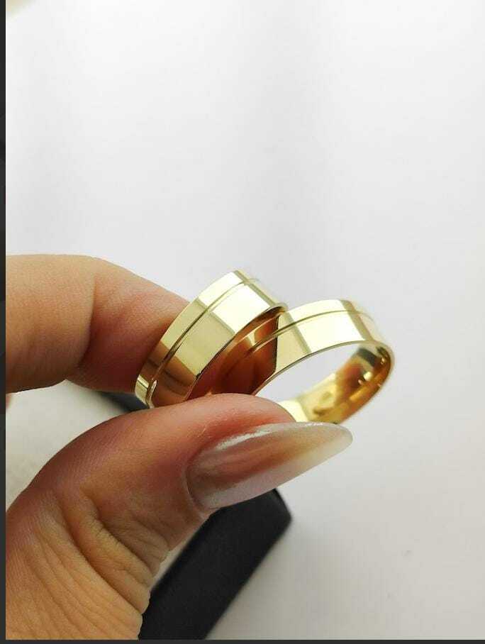 Alianças para noivado e casamento - Modelo 46