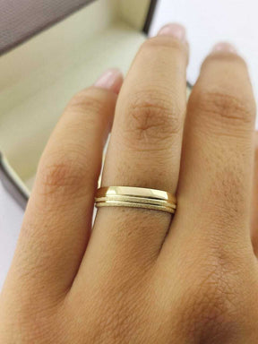 Alianças para noivado e casamento - Modelo 142