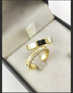 Alianças para noivado e casamento - Modelo 35