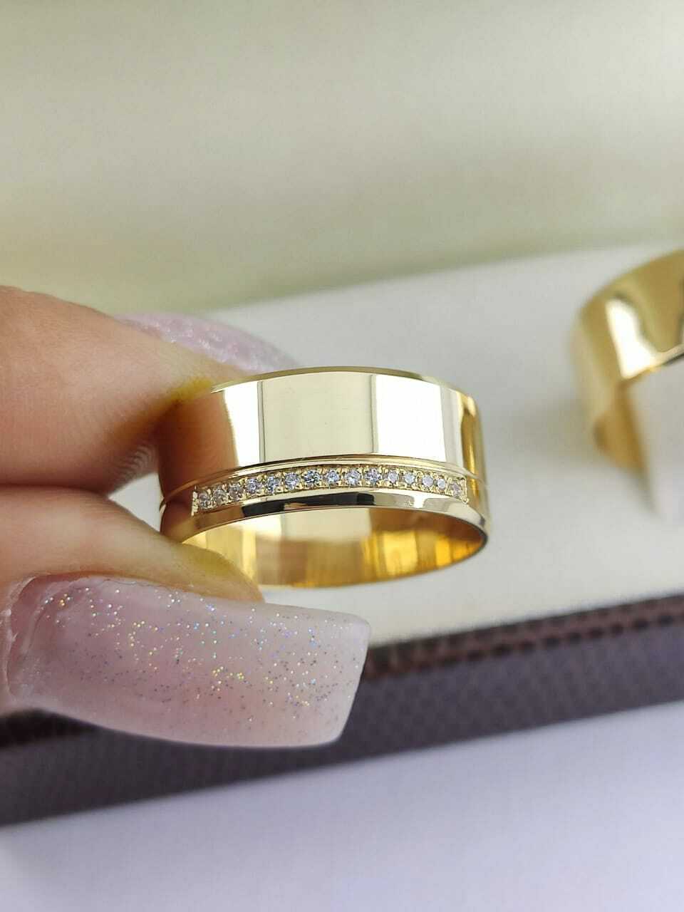 Alianças para noivado e casamento - Modelo 111