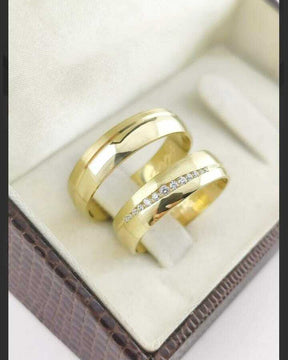 Alianças para noivado e casamento - Modelo 30