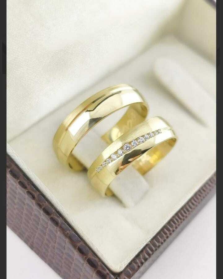 Alianças para noivado e casamento - Modelo 30