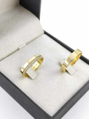 Alianças para noivado e casamento - Modelo 87