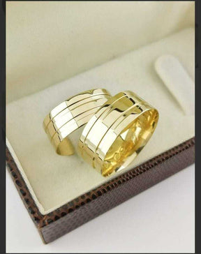 Alianças para noivado e casamento - Modelo 18