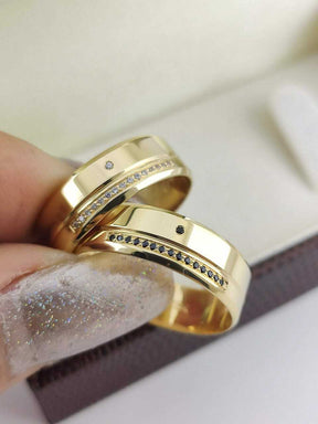 Alianças para noivado e casamento - Modelo 102