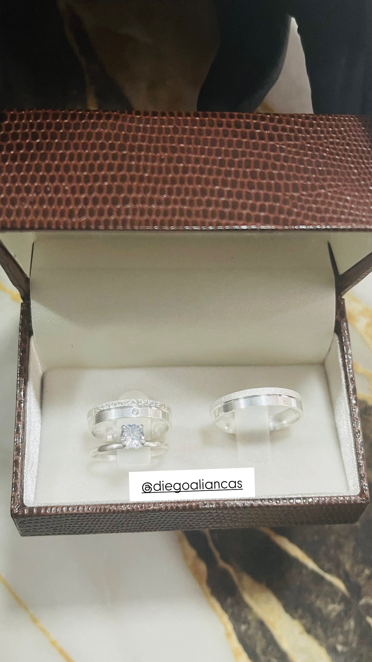 Alianças de Prata Namoro e Compromisso