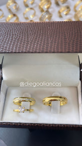 Alianças de Ouro18k Noivado e Casamento