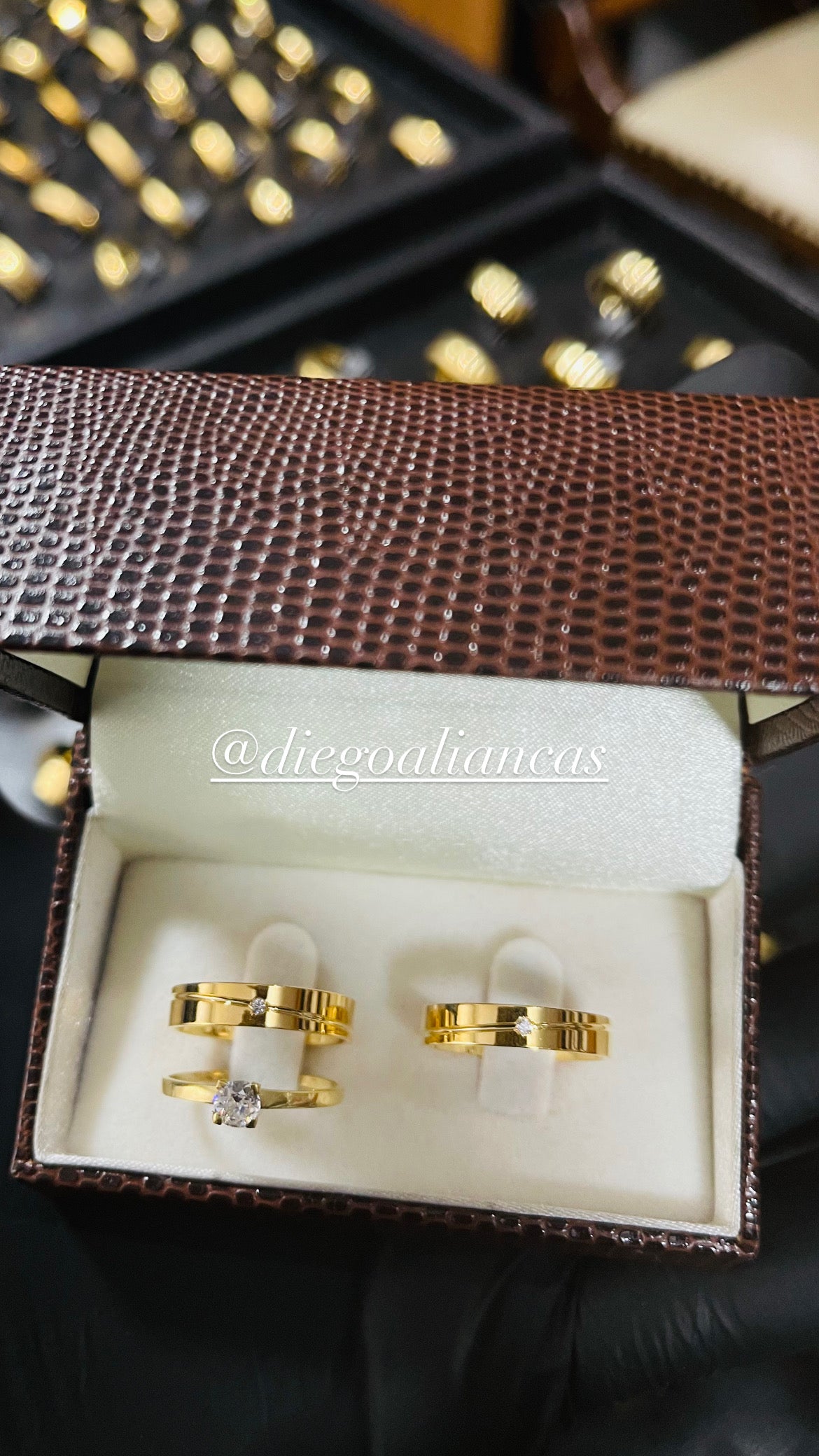 Alianças de Ouro18k Noivado e Casamento