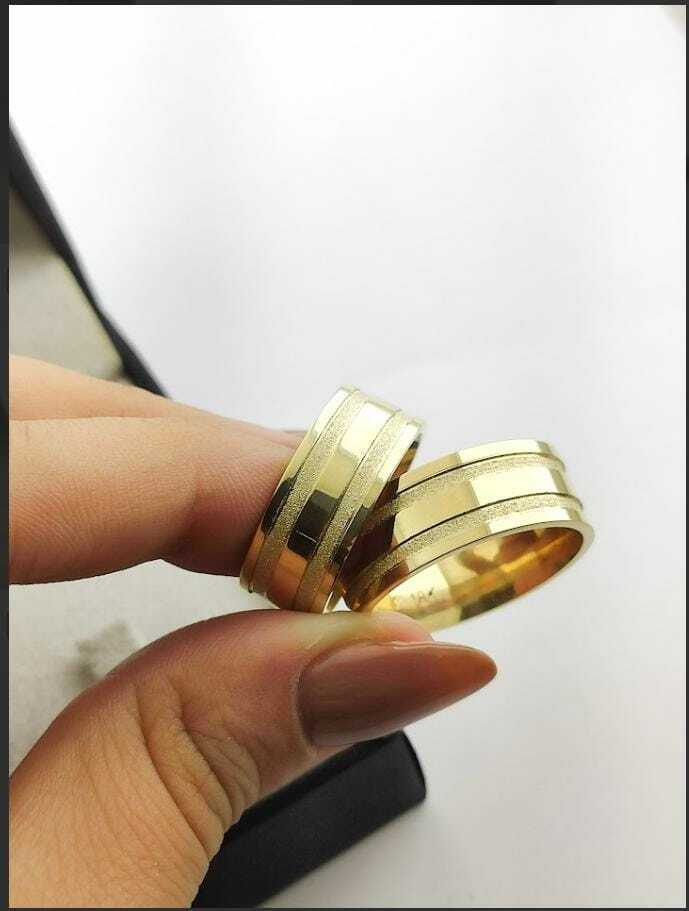 Alianças para noivado e casamento - Modelo 44