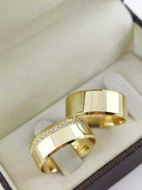 Alianças para noivado e casamento - Modelo 94