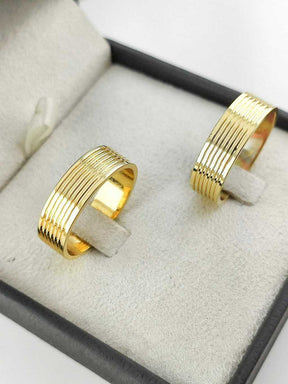 Alianças para noivado e casamento - Modelo 71