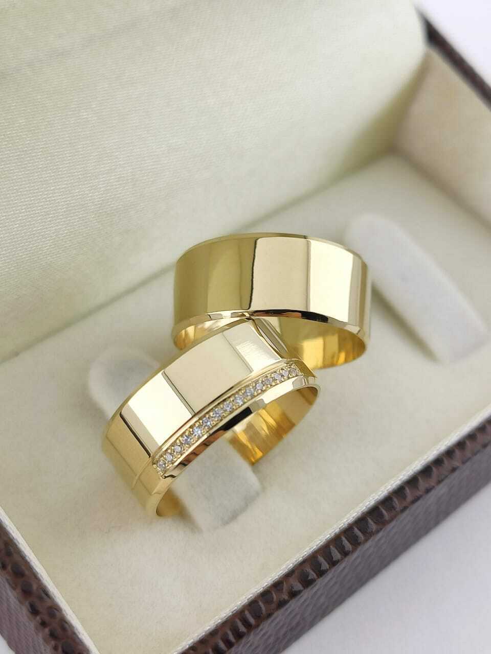 Alianças para noivado e casamento - Modelo 111