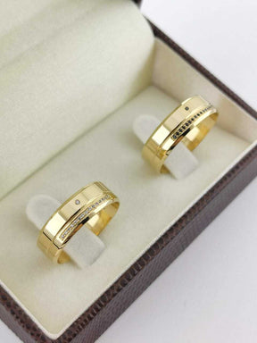 Alianças para noivado e casamento - Modelo 102
