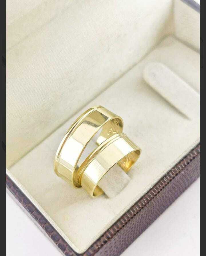 Alianças para noivado e casamento - Modelo 11