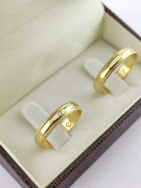 Alianças para noivado e casamento - Modelo 145