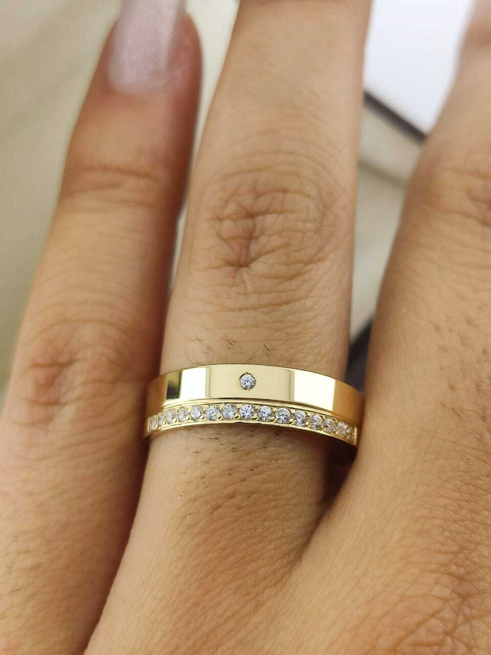 Alianças para noivado e casamento - Modelo 110