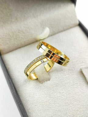 Alianças para noivado e casamento - Modelo 77