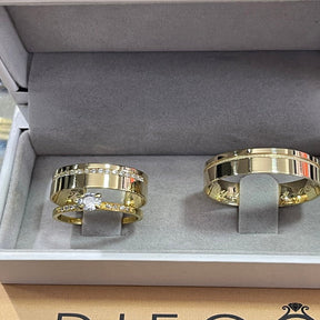 Aliança de Ouro18K Noivado e Casamento