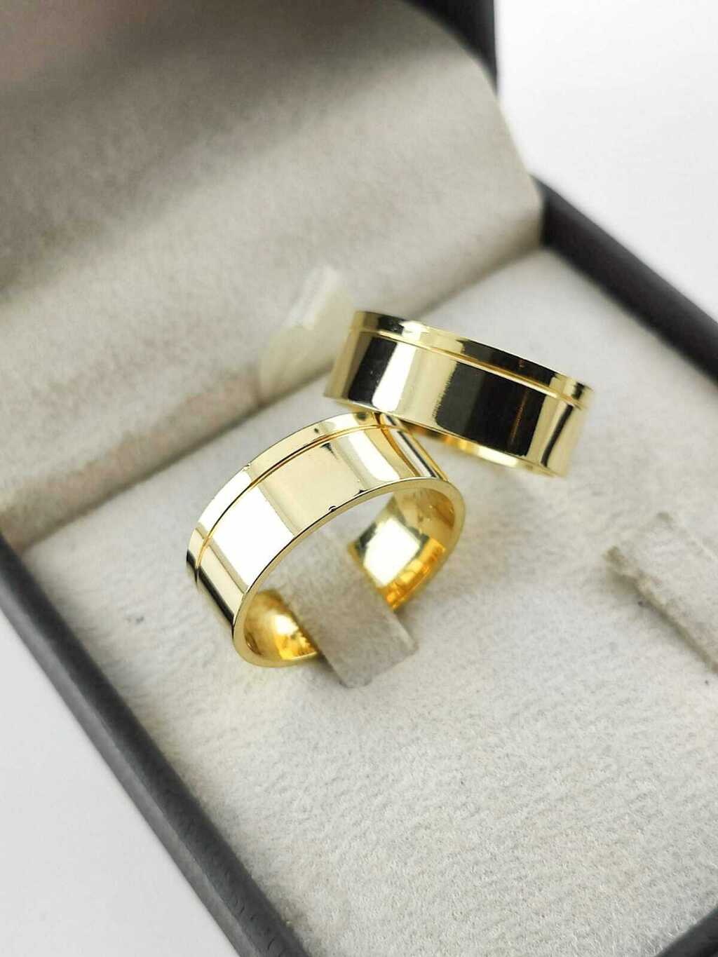 Alianças para noivado e casamento - Modelo 73