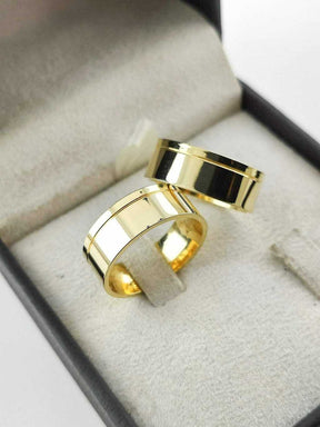 Alianças para noivado e casamento - Modelo 73